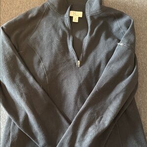 L.L. Bean Black Zip Up Sweater